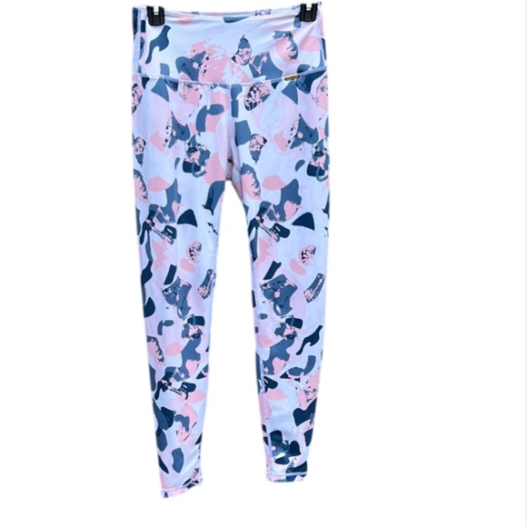 Cleo Harper Havana Leggings Size Medium White Pink Blue Multicolor - Picture 2 of 13